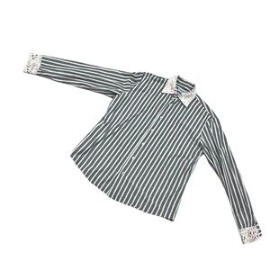 Two Flowers Striped Cotton Shirt XXL Made in Italy